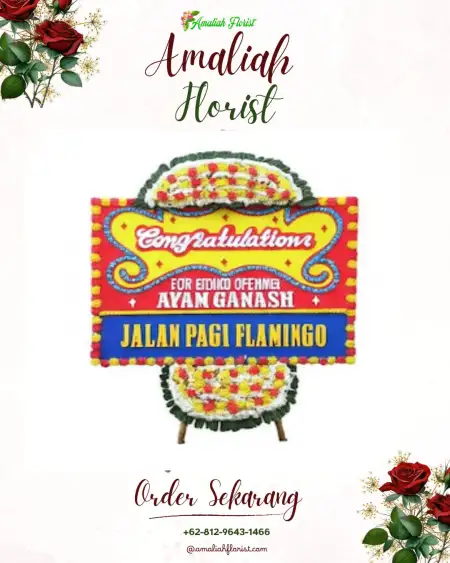 Sewa Papan Bunga Gabek Satu