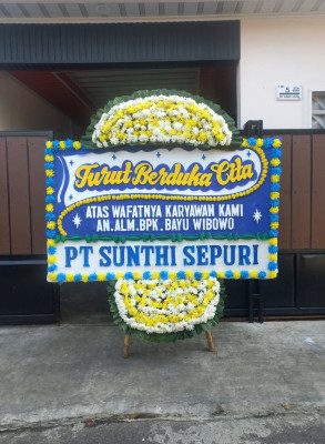 Papan Bunga Duka di Gabek Satu